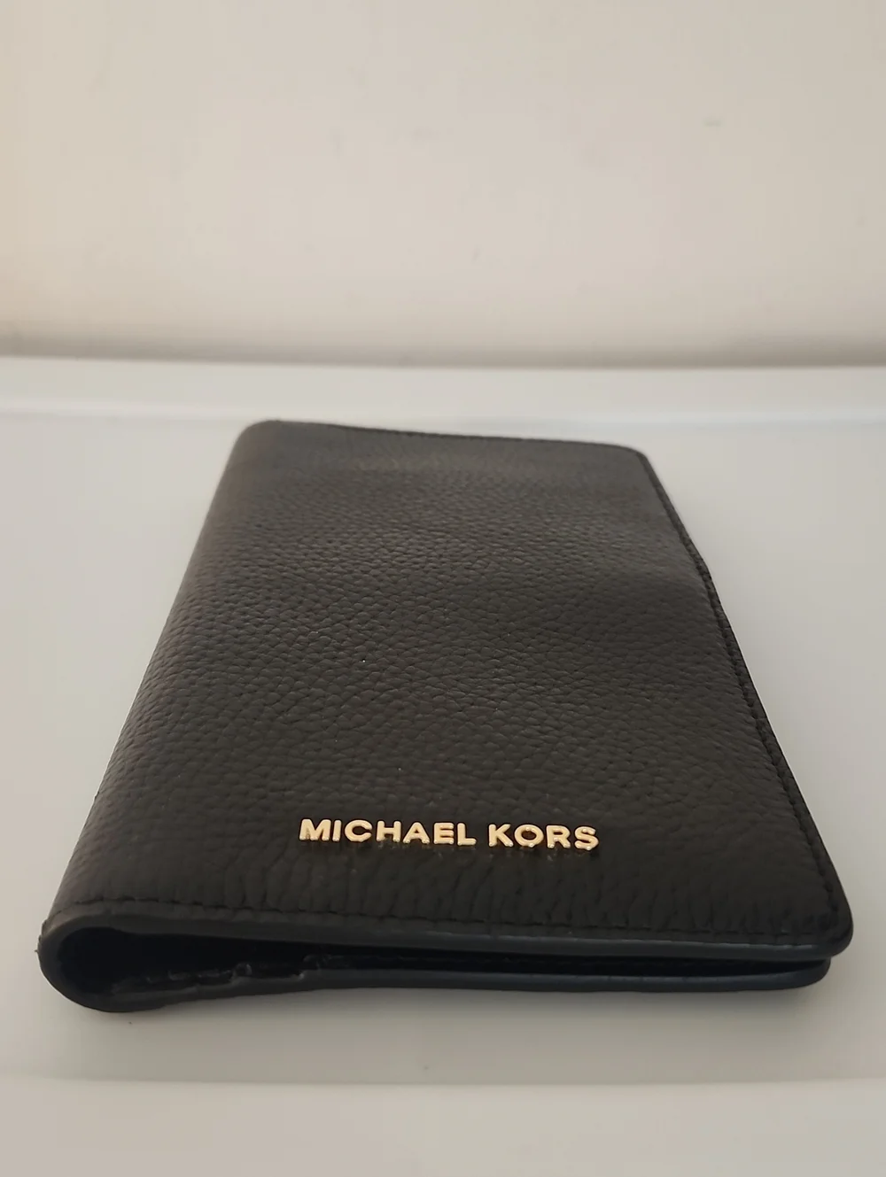 Michael Kors Large Bifold Passport Wallet w/Free MK Bag Charm